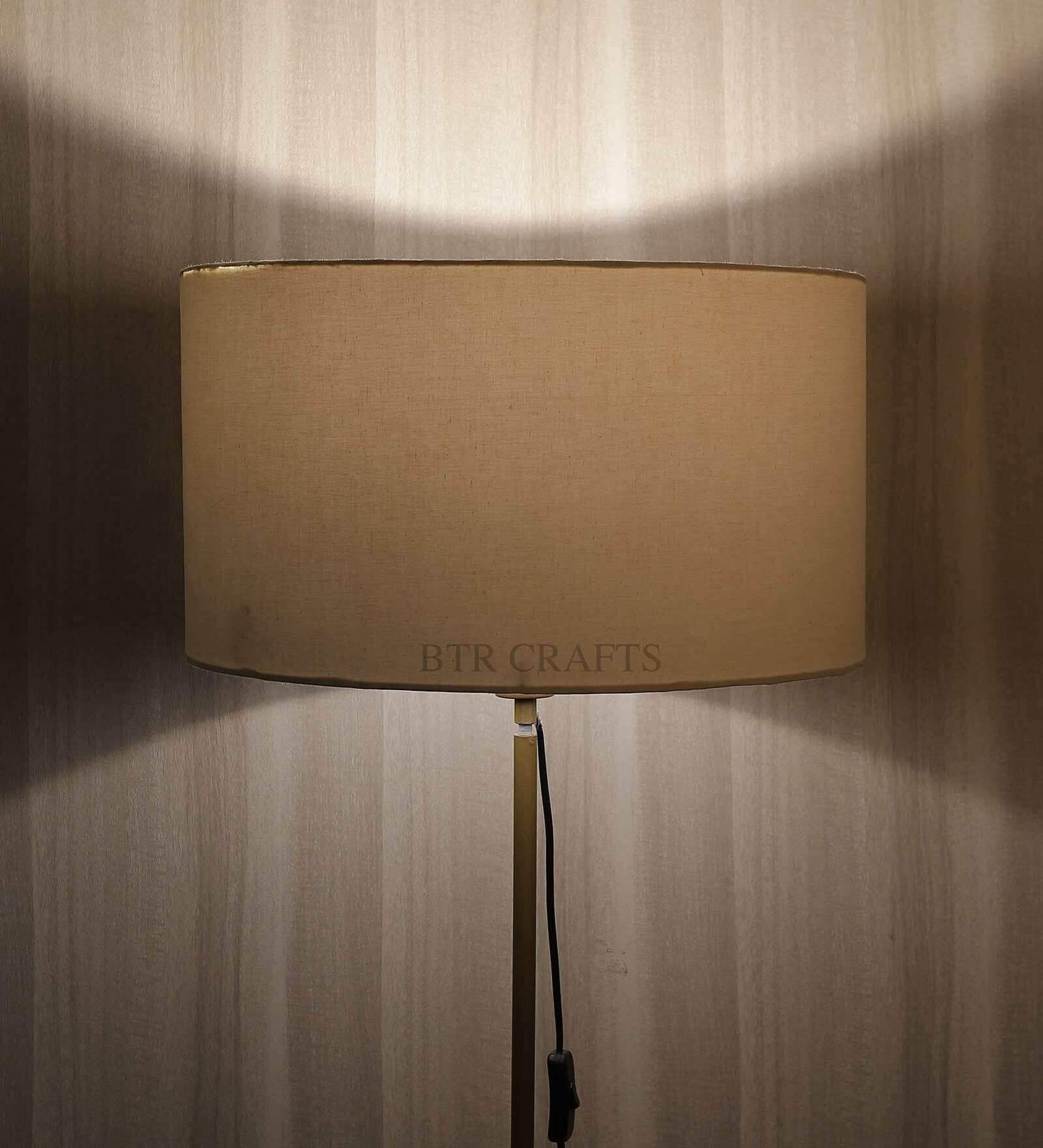 Siena Cream Cotton Fabric Solid Lampshade