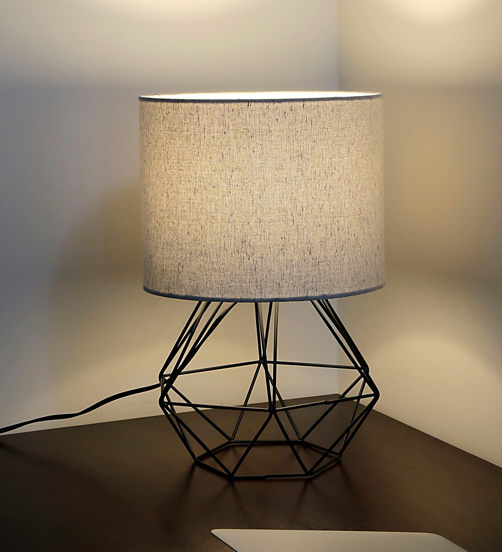 Cream Fabric Table Lamp
