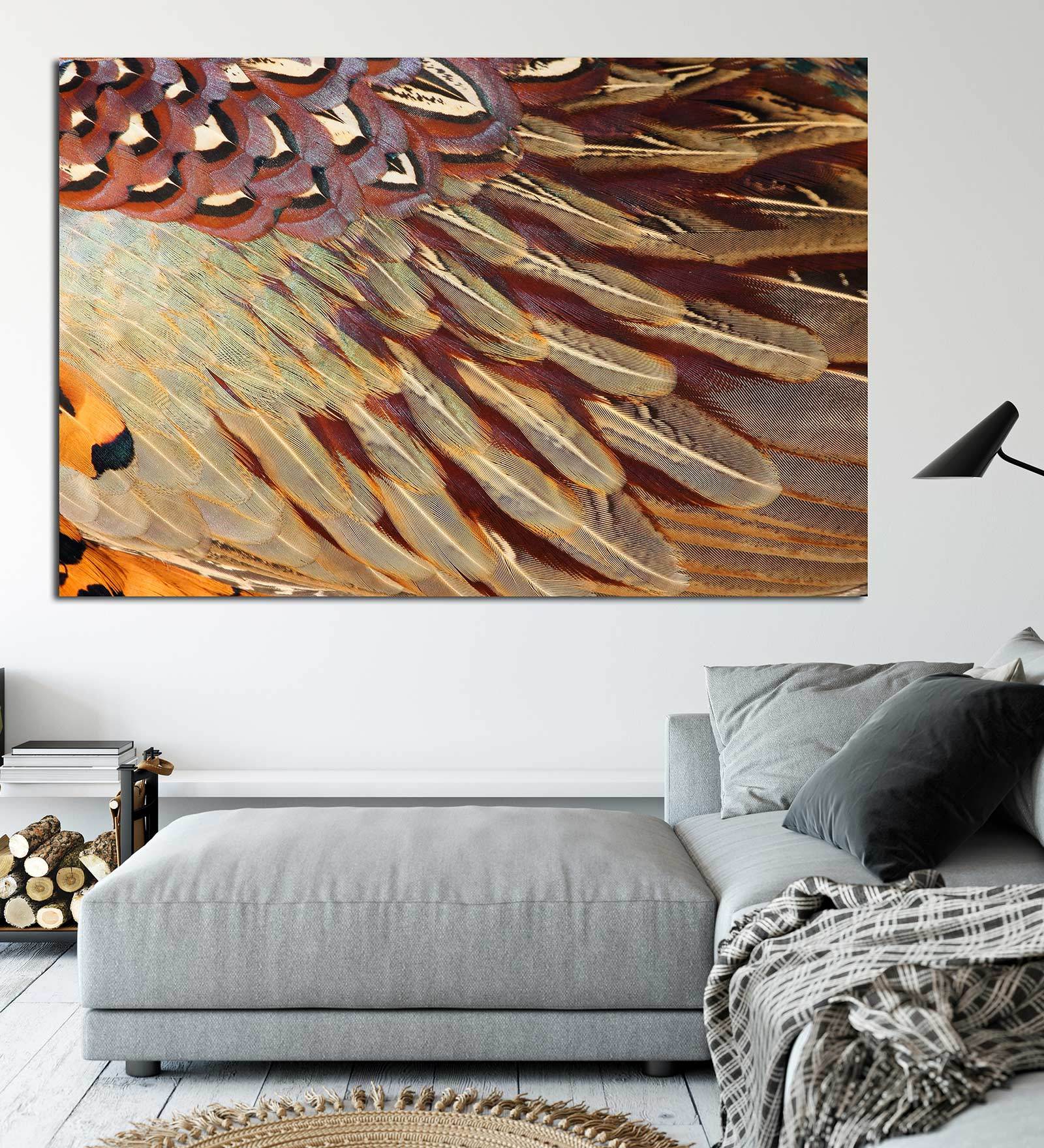 Buy Abstract In Cream Canvas Framed Art Print (33 x 21 Inches) By