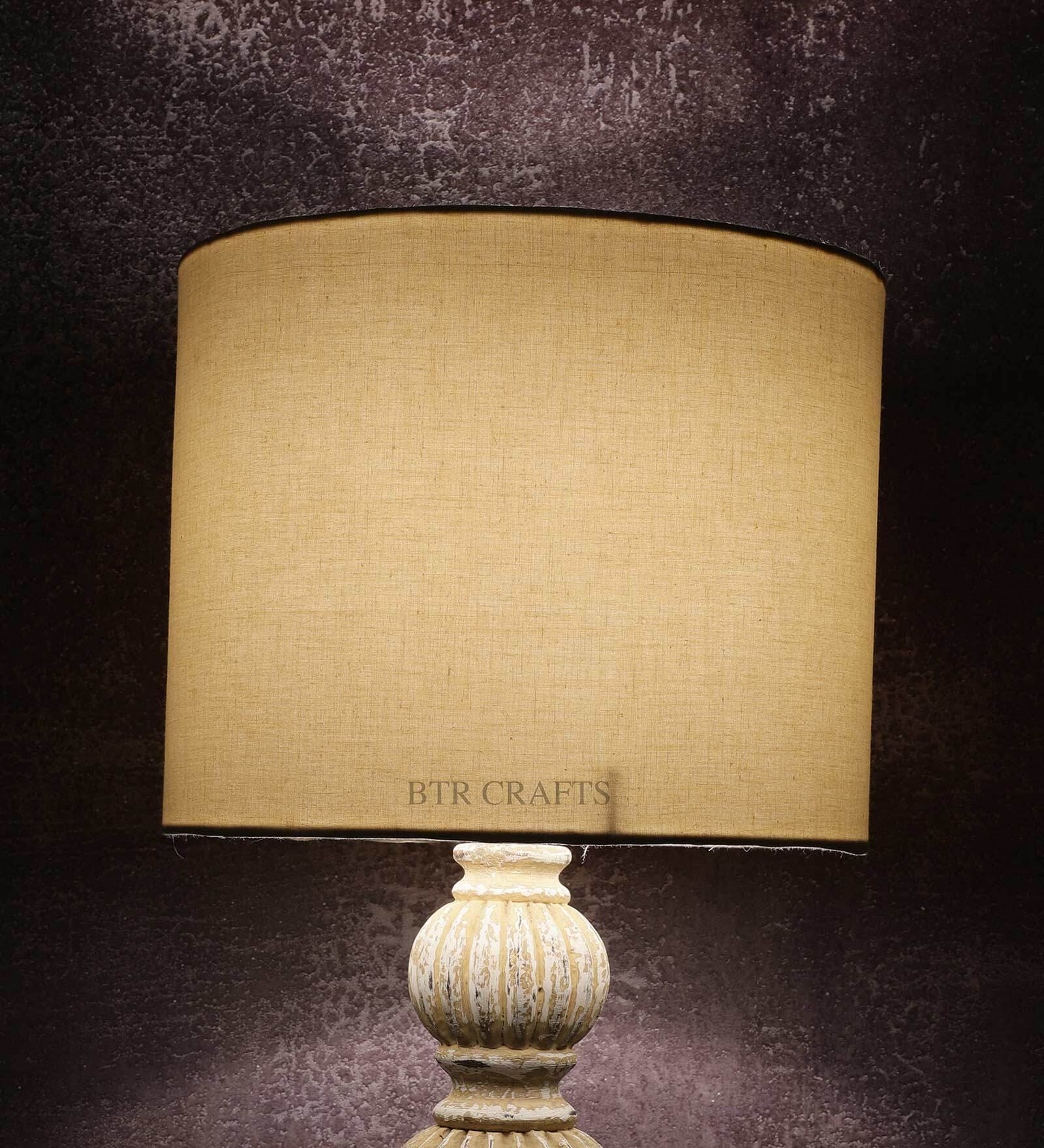 Bastian Cream Cotton Fabric Solid Lampshade