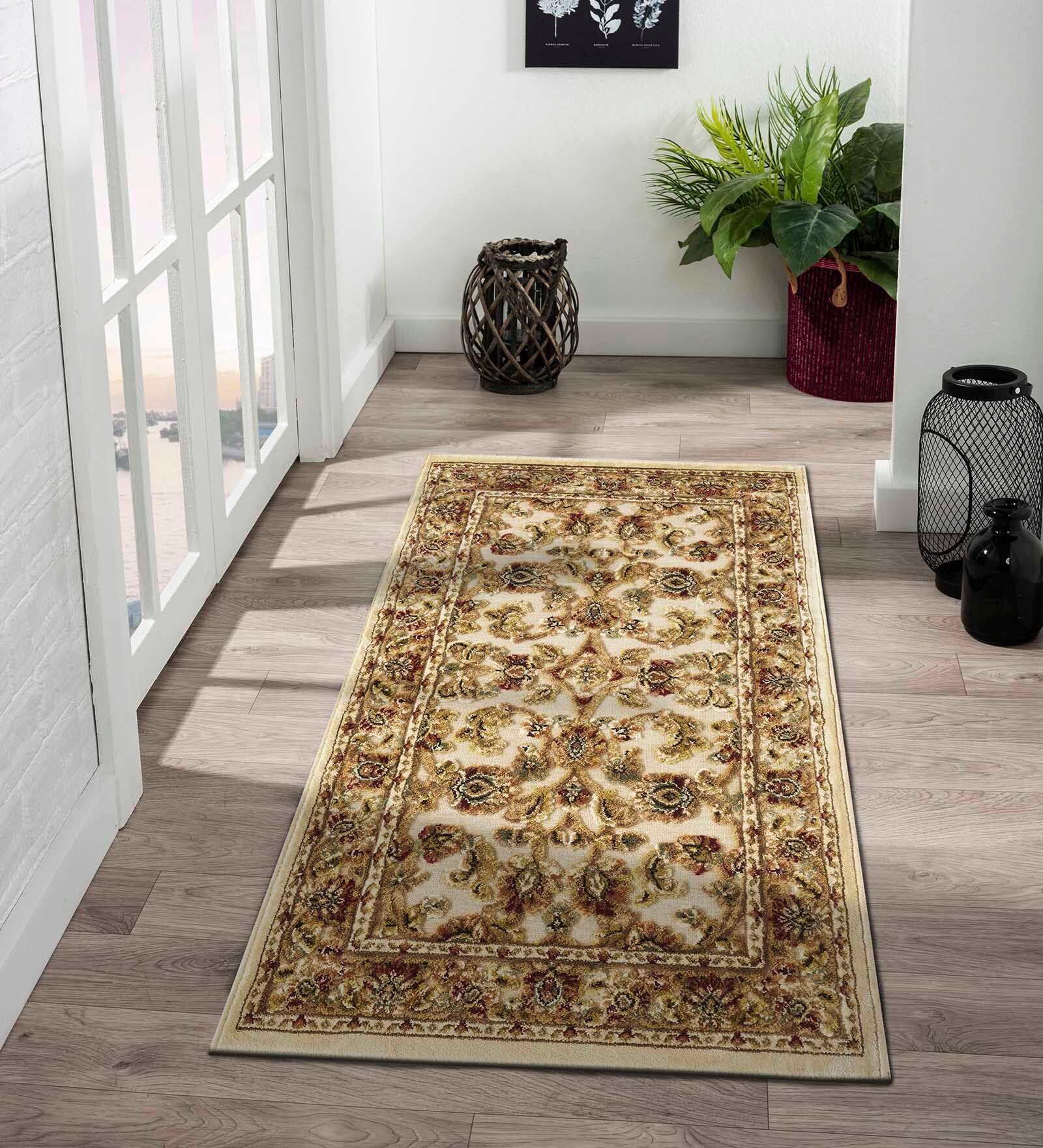 Cream Persian 2x3 Feet Machine Made Runner
