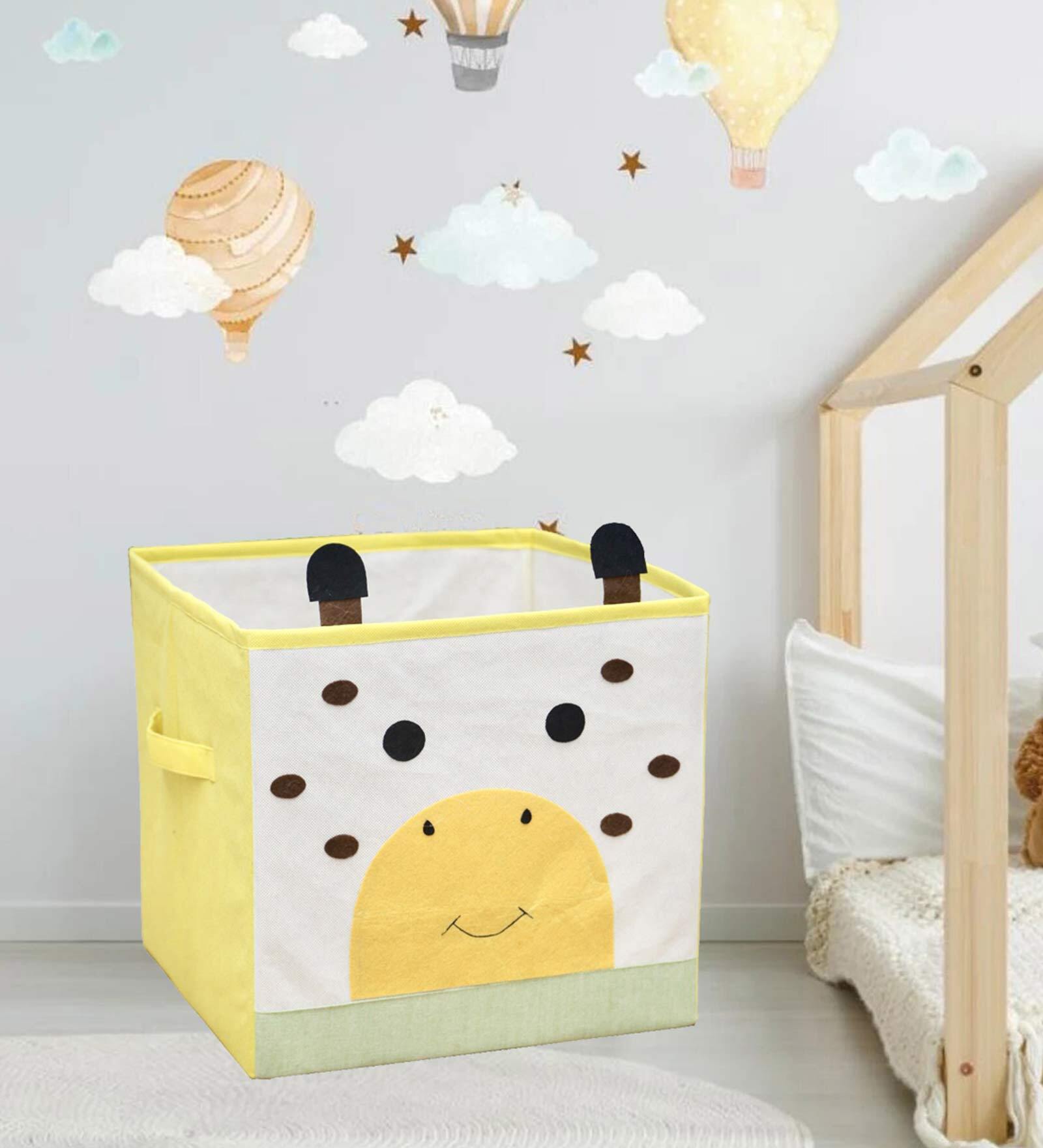 Sunny Fabric Kids Storage Box in Cream Colour