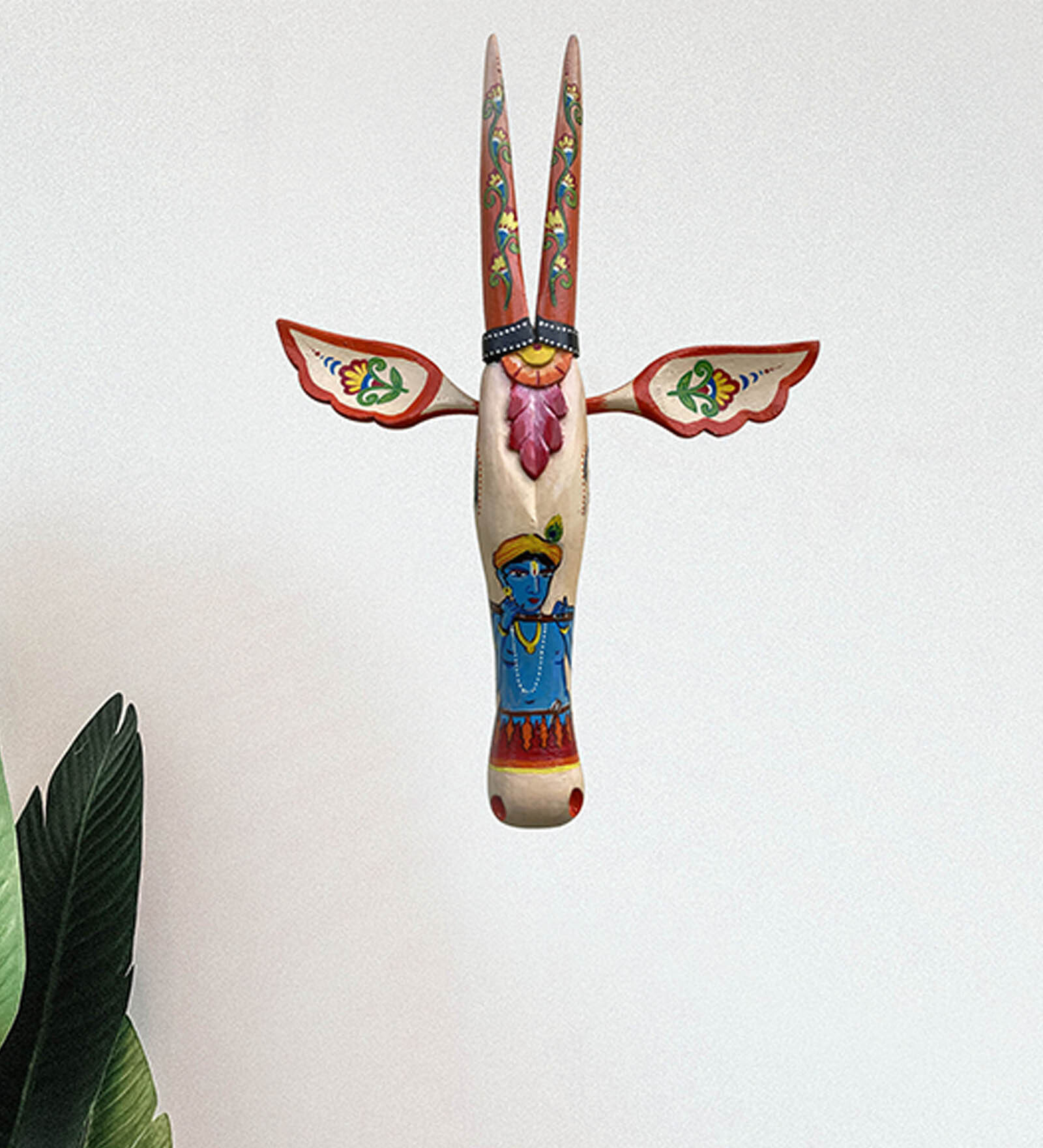 Crem Wooden 18 Inch Cow Head