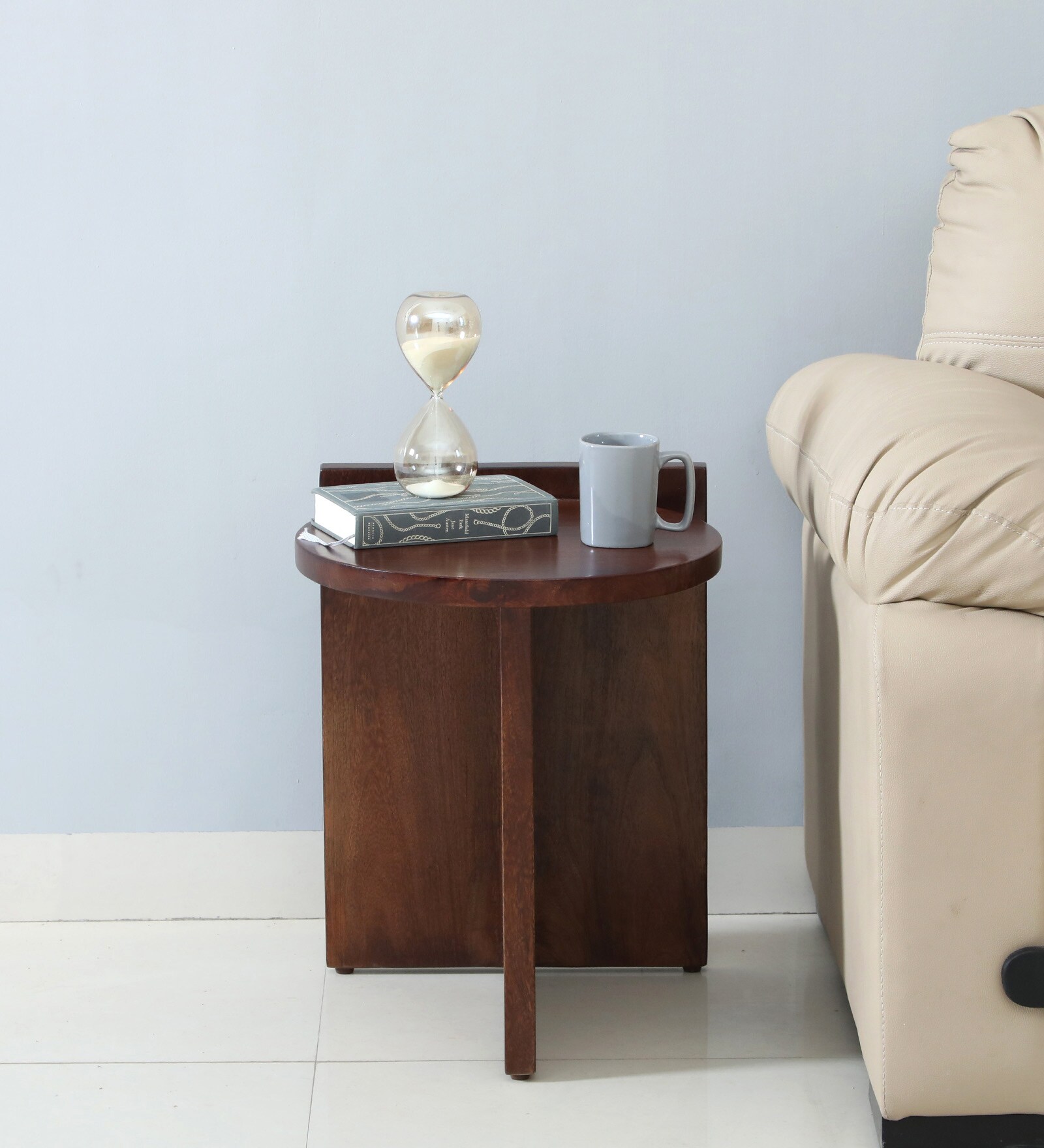 Cres Mango Wood End Table In Tubbaq Finish