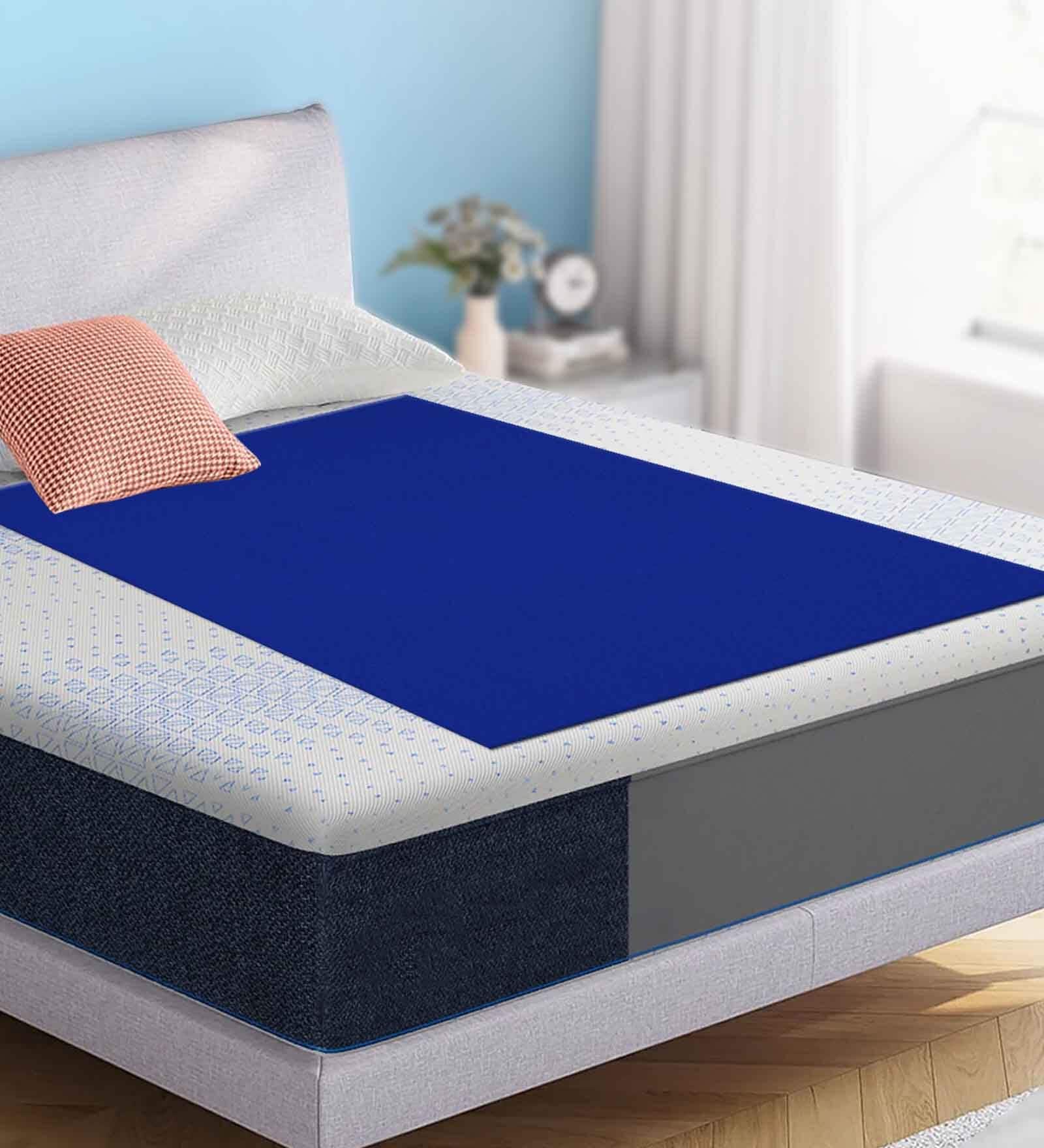 Blue Colour Crib Sheet Large Waterproof Reusable Instadry Extra Absorbent Baby Dry Sheet 140X100 Cms ( Royal Blue)