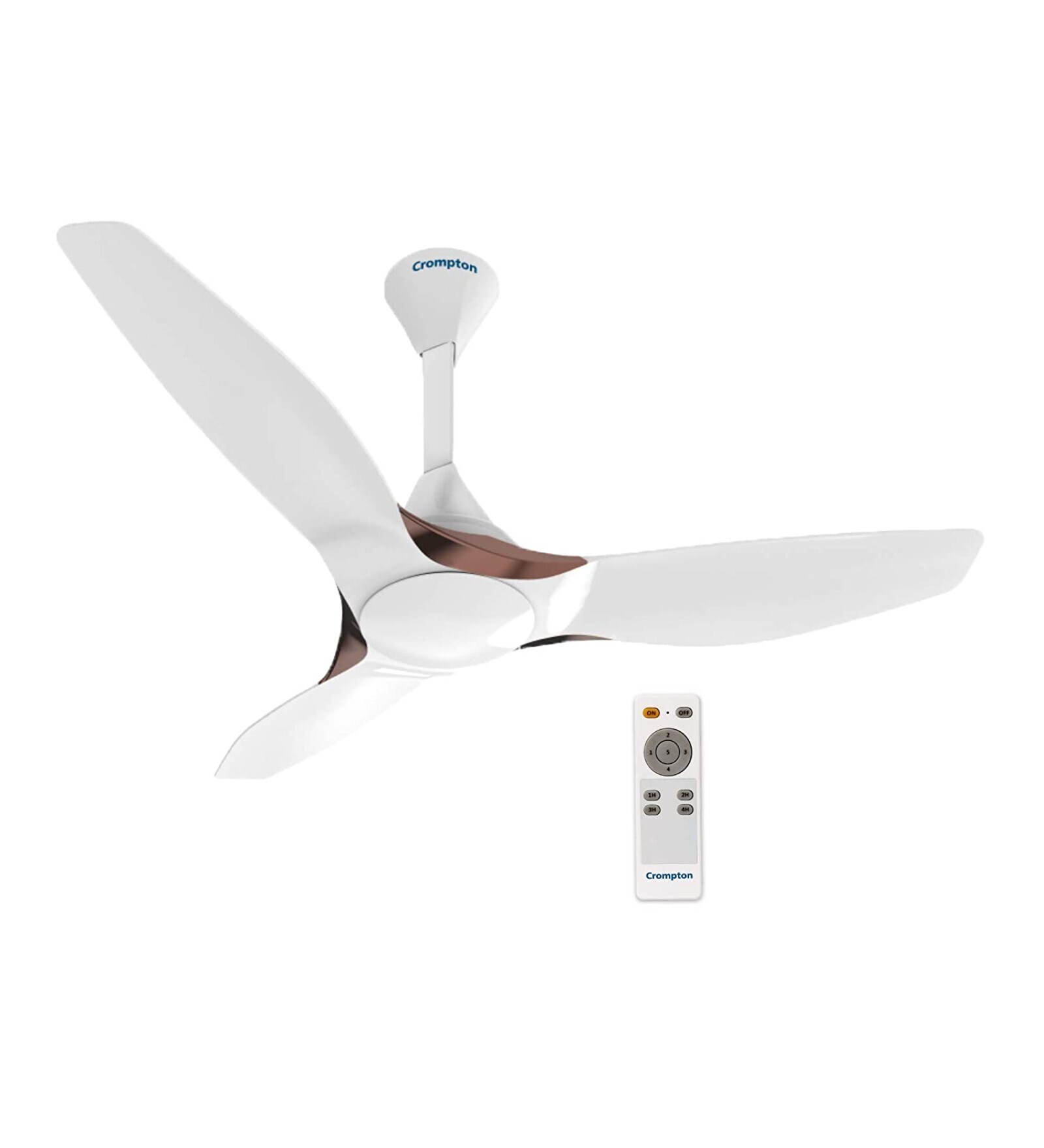 Crompton Silent Pro Enso 1225 mm (48 inch) ActivBLDC Remote-controlled Ceiling Fan (Silk White)
