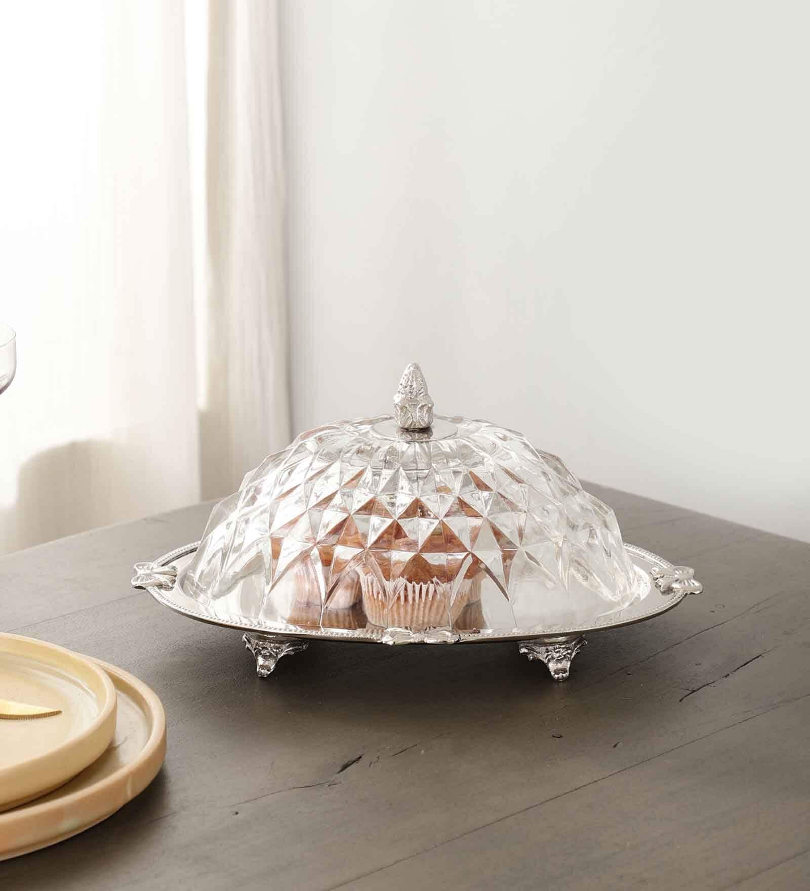 Crown Tier Crystal Cake Dome