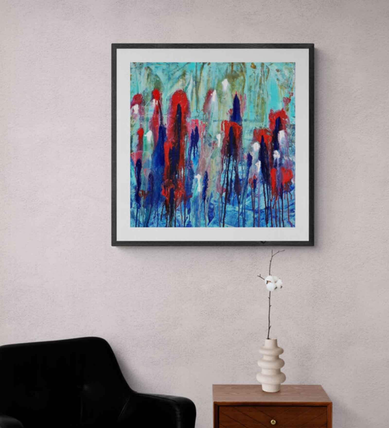 Crying Garden Handmade Acrylic Paint On Canvas Unframed