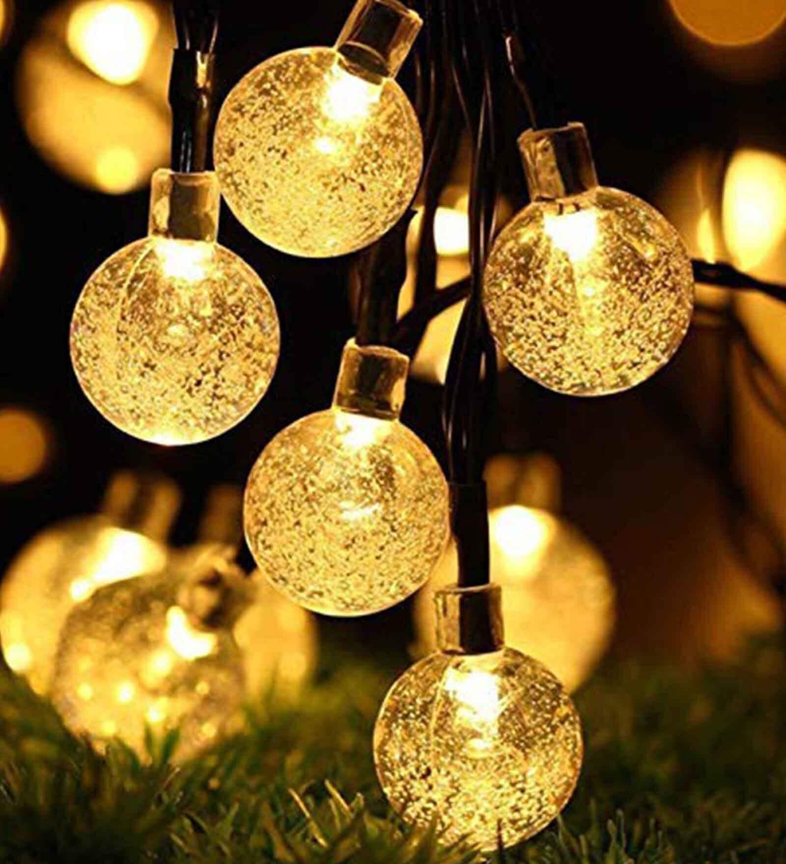 Crystal Bubble Ball 3 Mtrs LED String Light (Warm White)