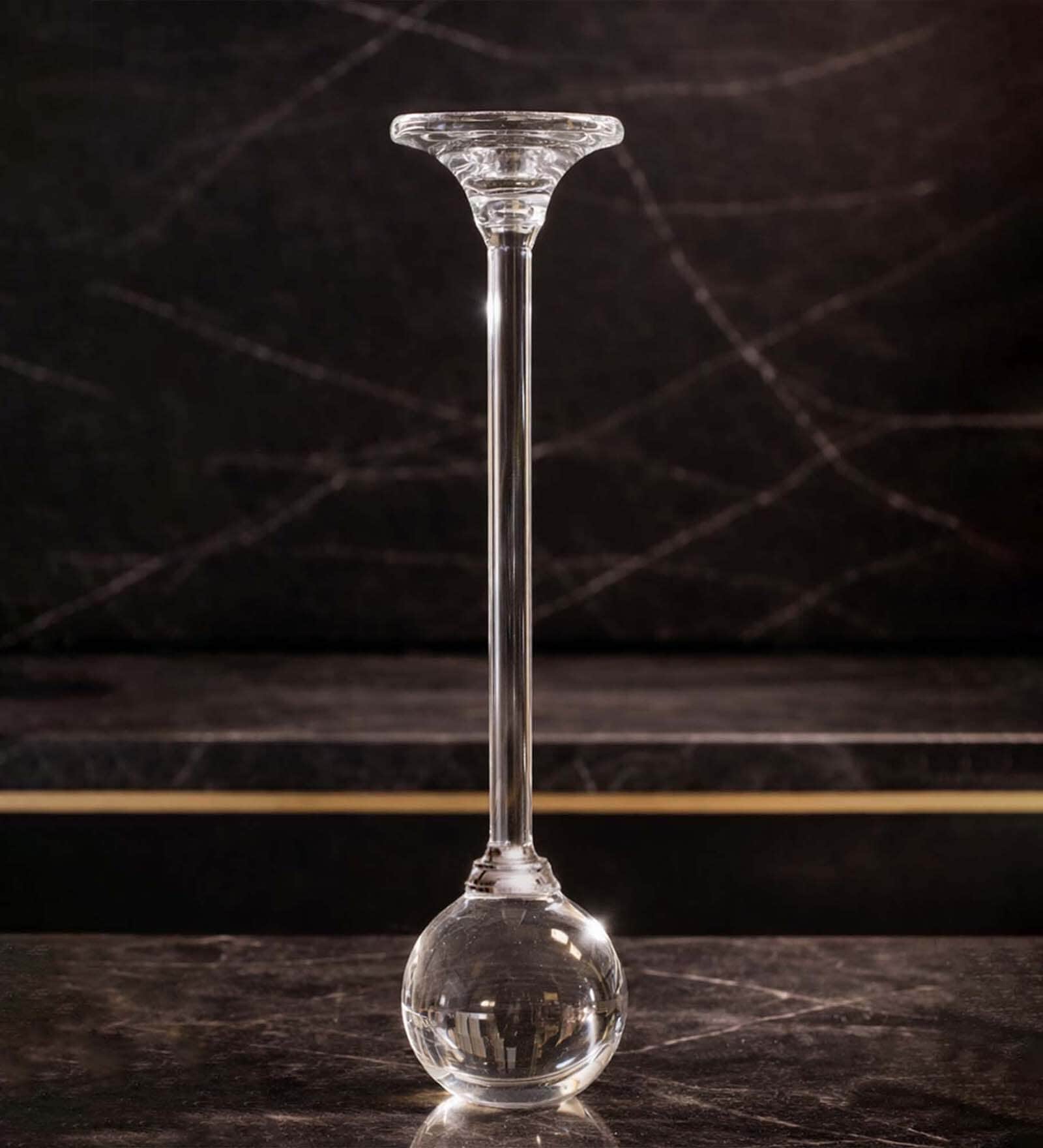 Crystal Celestial Orb Transparent Candle Stand