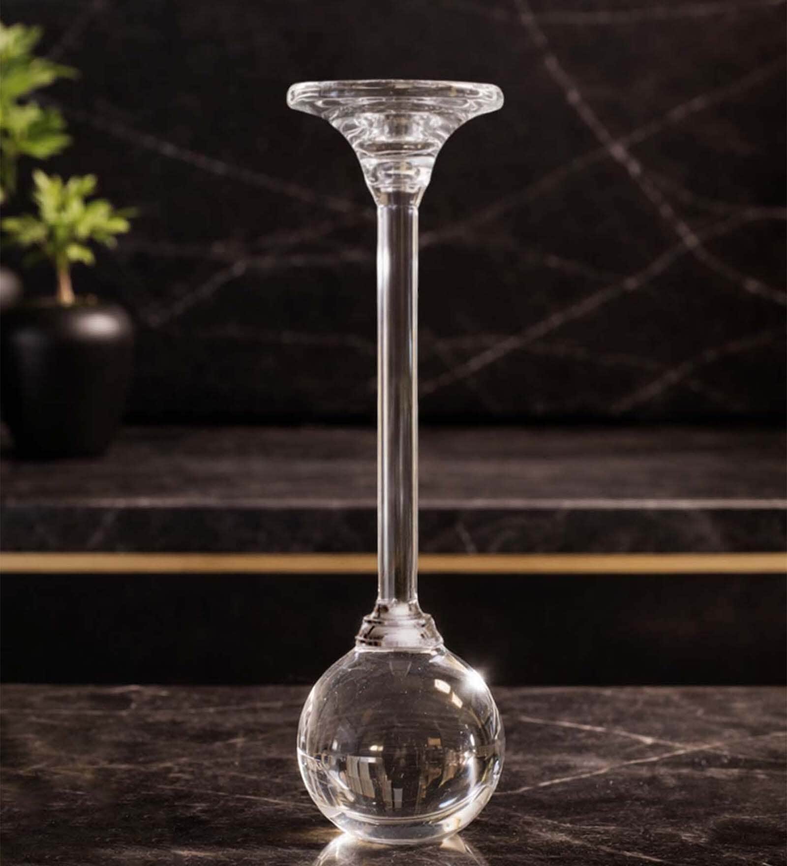 Crystal Celestial Orb Transparent Candle Stand