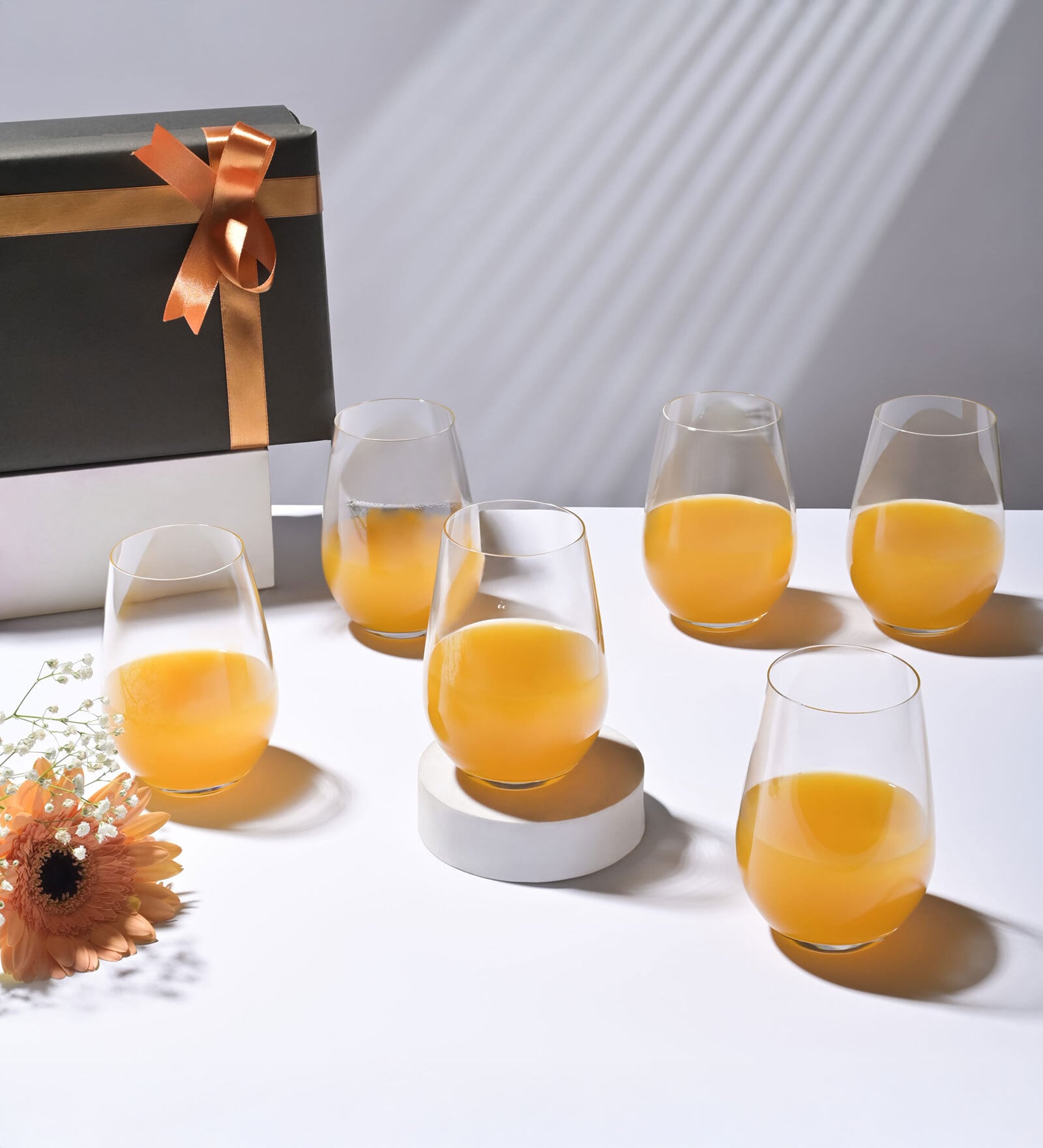 (Set of 6) Crystal Glass Lead Free Cocktail Glass