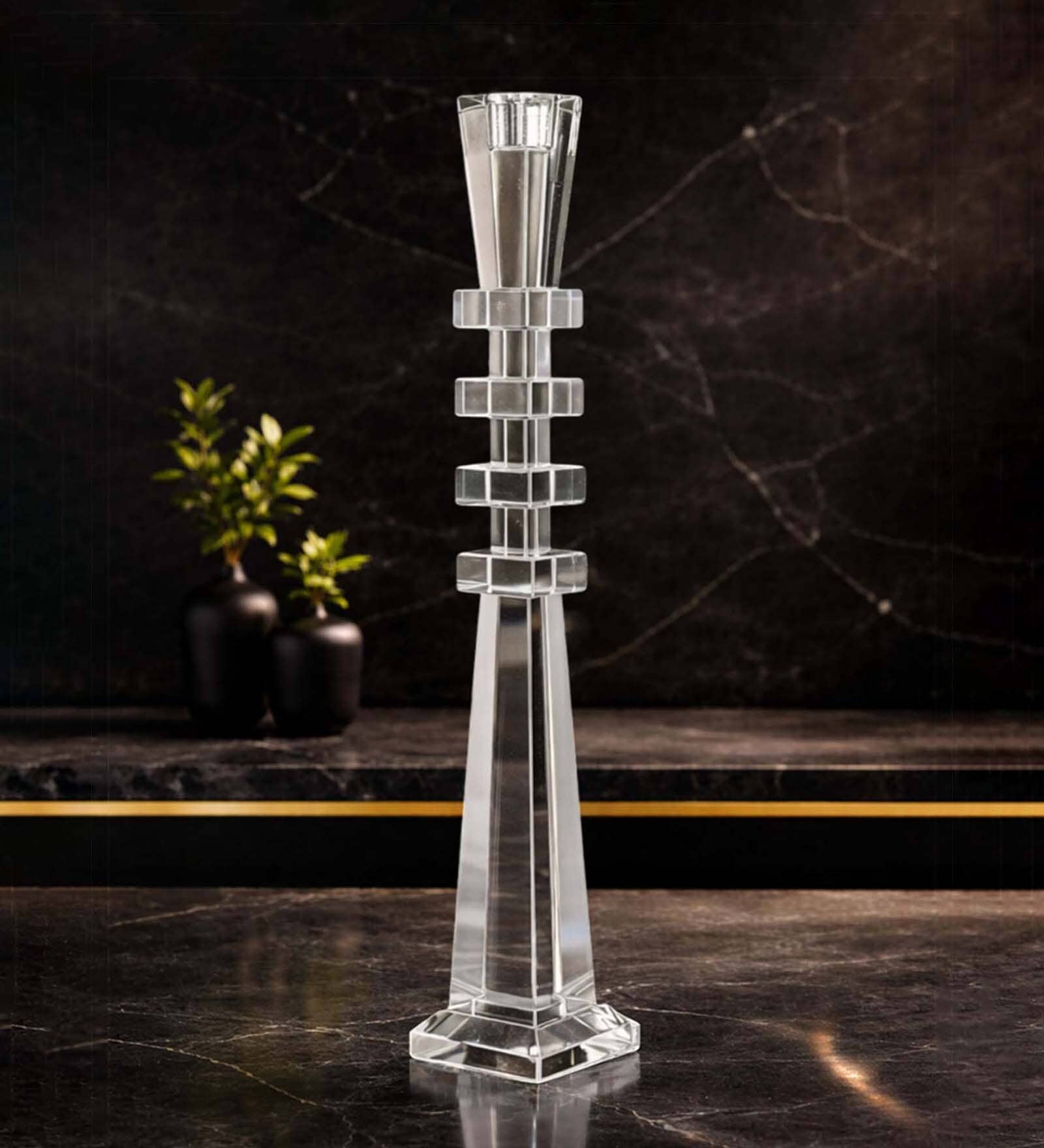 Crystal Torenn Transparent Candle Stand