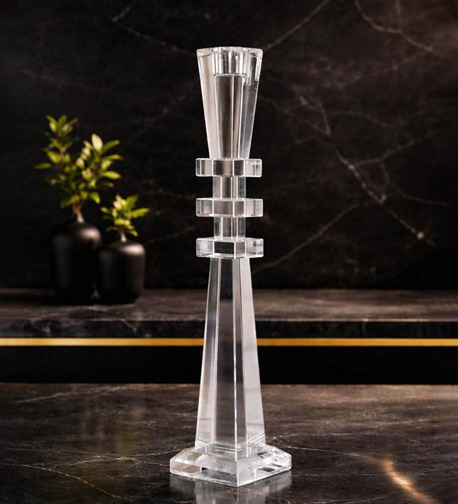 Crystal Torenn Transparent Candle Stand