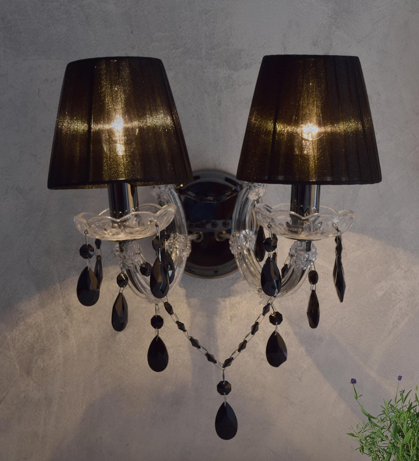 Marsden Metal Wall Mounted Uplight Sconce (Black)