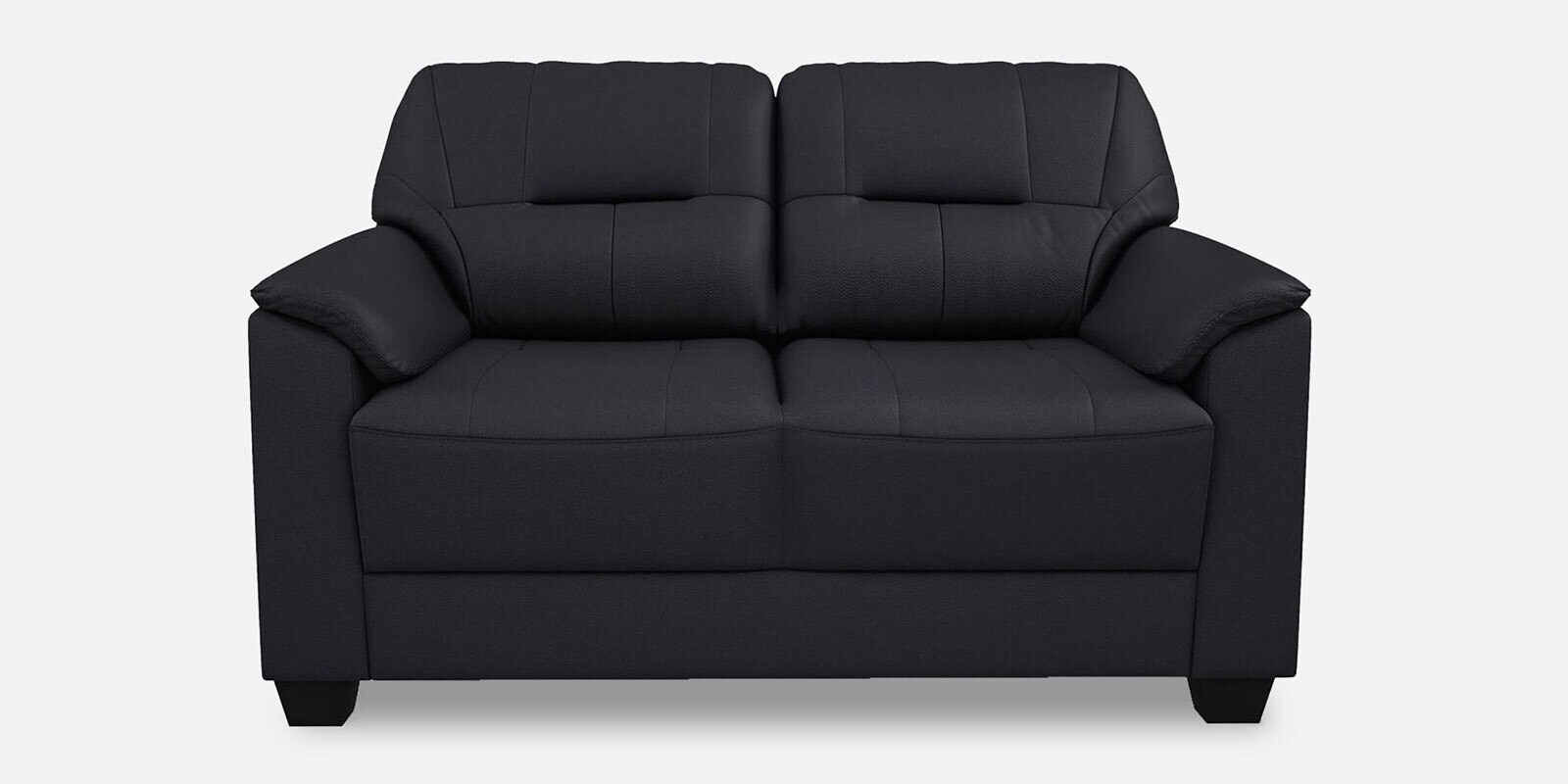 Buy Croma Leatherette 2 Seater Sofa in Black Colour at 8 OFF by