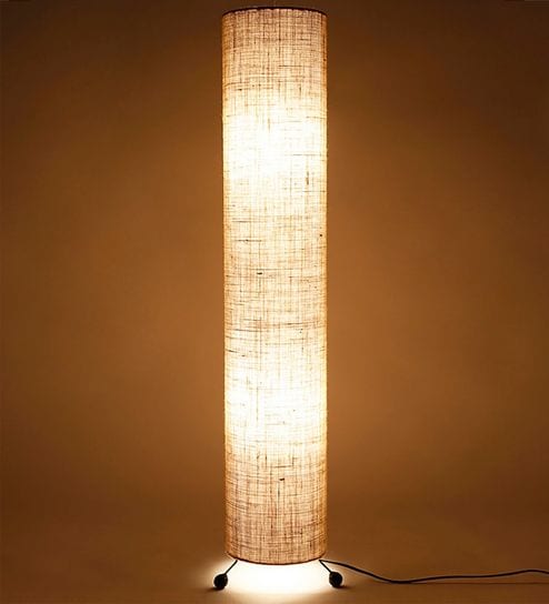 Buy Cream Jute Floor Lamp by Lavish Online - Contemporary Floor Lamps ...