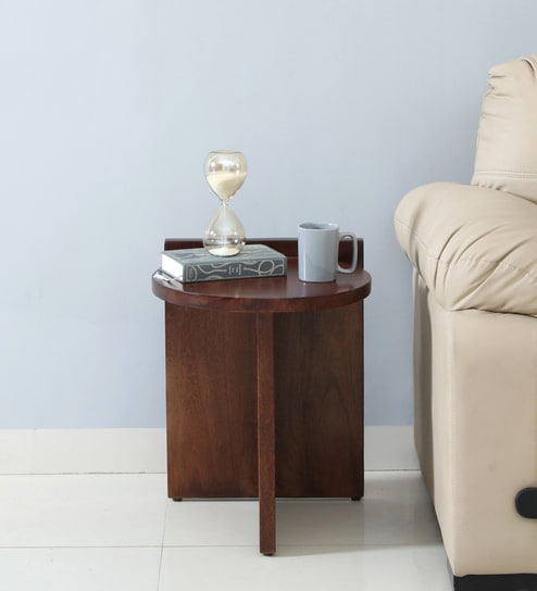 Cres Mango Wood End Table In Tubbaq Finish