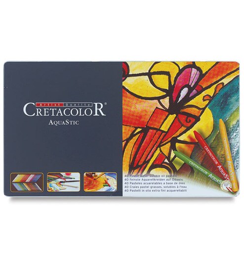 Cretacolor Aquastic Set Of 40 Tin Box