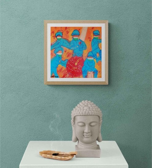 Cricket Cricket  Handmade Acrylic Paint On Canvas Unframed