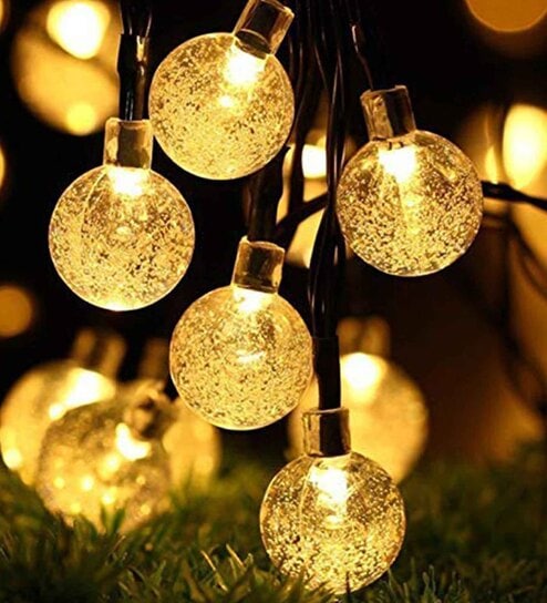 Crystal Bubble Ball 3 Mtrs LED String Light (Warm White)