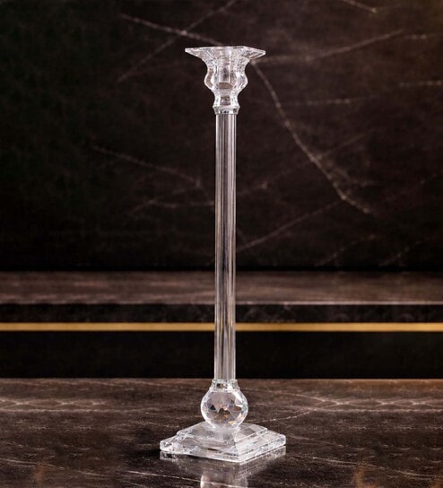 Crystal Celeste Transparent Candle Stand