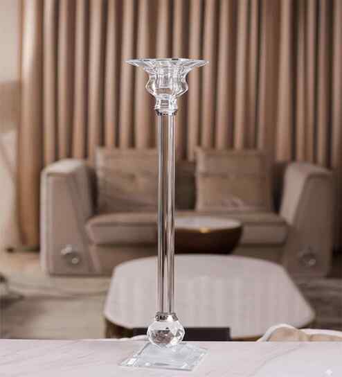 Crystal Celeste Transparent Candle Stand