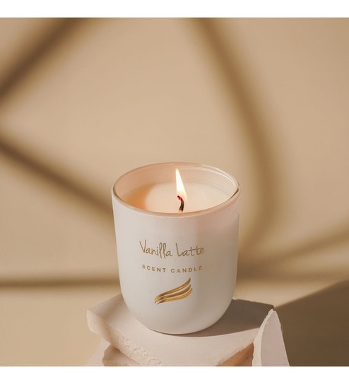 Crystal Collection Scented Candle (Vanilla Latte)  - 150gms