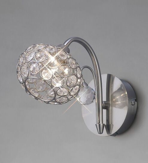 Crystal Globe Wall Light   Modern Elegance
