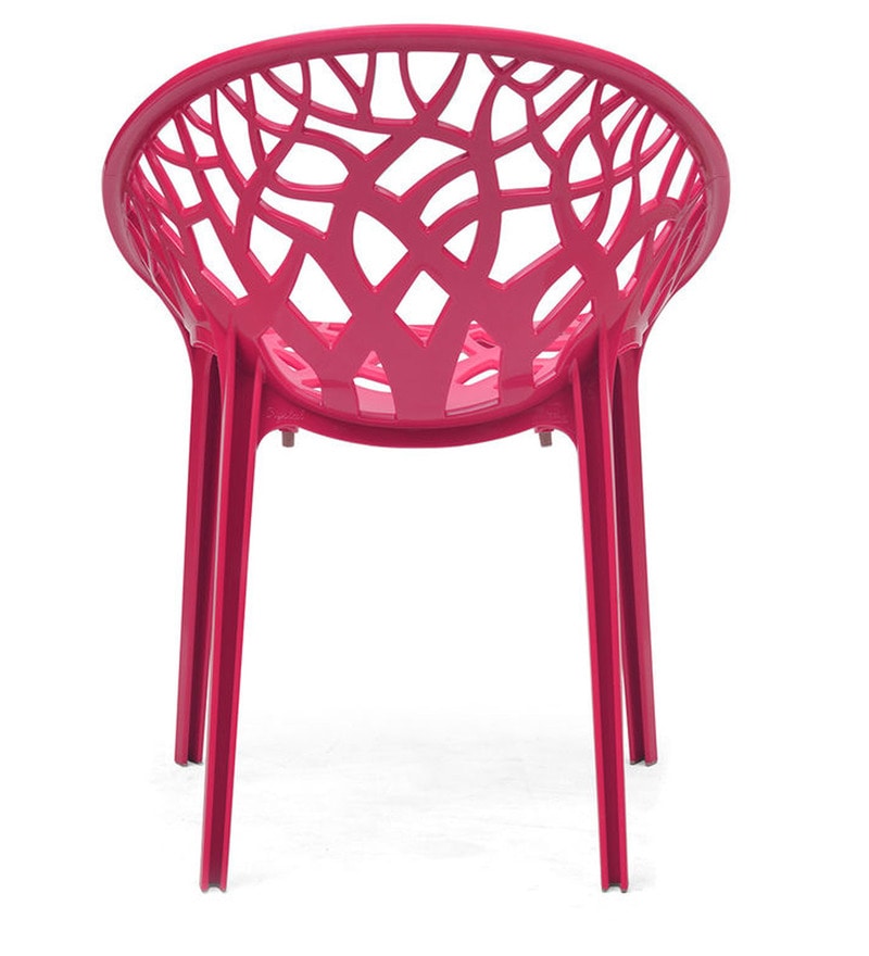 Buy Crystal Plastic Chair in Pink Colour by Nilkamal Online Plastic Chairs Plastic Chairs