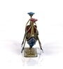 Metal Handpainted Decorative Boat Pen Stand Showpiece in Multicolor
