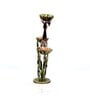 Metal Handpainted Decorative Deer Tea Light Showpiece in Multicolor