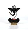 Metal Handpainted Decorative Ganesh Tea Light Showpiece in Multicolor