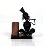 Metal Handpainted Decorative Musician Pen Stand Showpiece in Multicolor