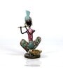 Metal Handpainted Decorative Musician Tea Light Showpiece in Multicolor