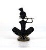 Metal Handpainted Decorative Musician Tea Light Showpiece in Multicolor