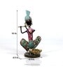 Metal Handpainted Decorative Musician Tea Light Showpiece in Multicolor