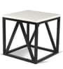 Crake End Table in Frosty White Colour