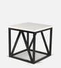 Crake End Table in Frosty White Colour