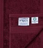 Cranberry Crush 100% Organic Cotton Solid 550 GSM Face Towels (4 Pc)