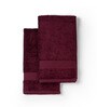 Cranberry Crush 100% Organic Cotton Solid 550 GSM Hand Towels (2 Pc)