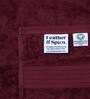 Cranberry Crush 100% Organic Cotton Solid 550 GSM Hand Towels (2 Pc)