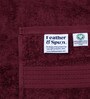 Cranberry Crush 100% Organic Cotton Solid 550 GSM Hand Towels Pack of 2