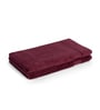Cranberry Crush 100% Organic Cotton Solid 550 GSM Hand Towels Pack of 2