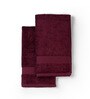Cranberry Crush 100% Organic Cotton Solid 550 GSM Hand Towels Pack of 2