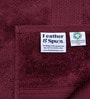 Cranberry Crush 100% Organic Cotton Solid 650 GSM Bath Towel Pack of 1