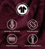Cranberry Crush 100% Organic Cotton Solid 650 GSM Bath Towel Pack of 1
