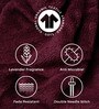 Cranberry Crush 100% Organic Cotton Solid 650 GSM Bath Towel Pack of 1