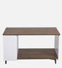Crate Coffee Table In Brown & White Finish