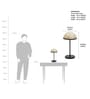 Crater Black Metal Table Lamp Crater Black Metal Table Lamp